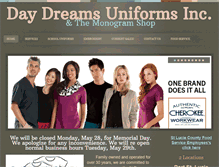 Tablet Screenshot of daydreamsuniforms.com